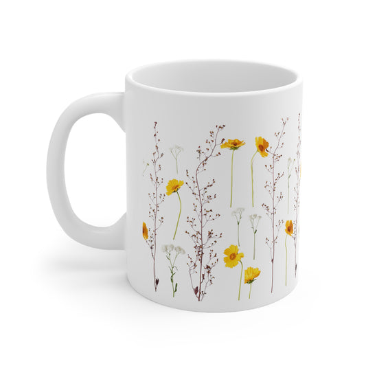Calendula Flowers Ceramic Mug 11oz