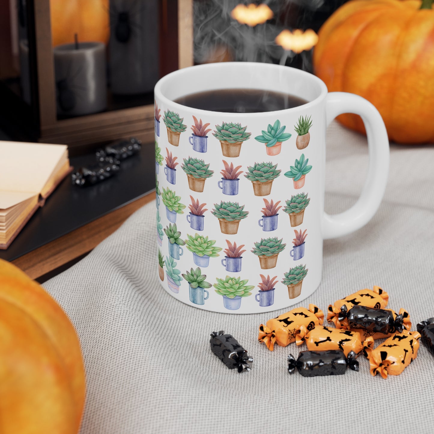 Succulents Ceramic Mug 11oz