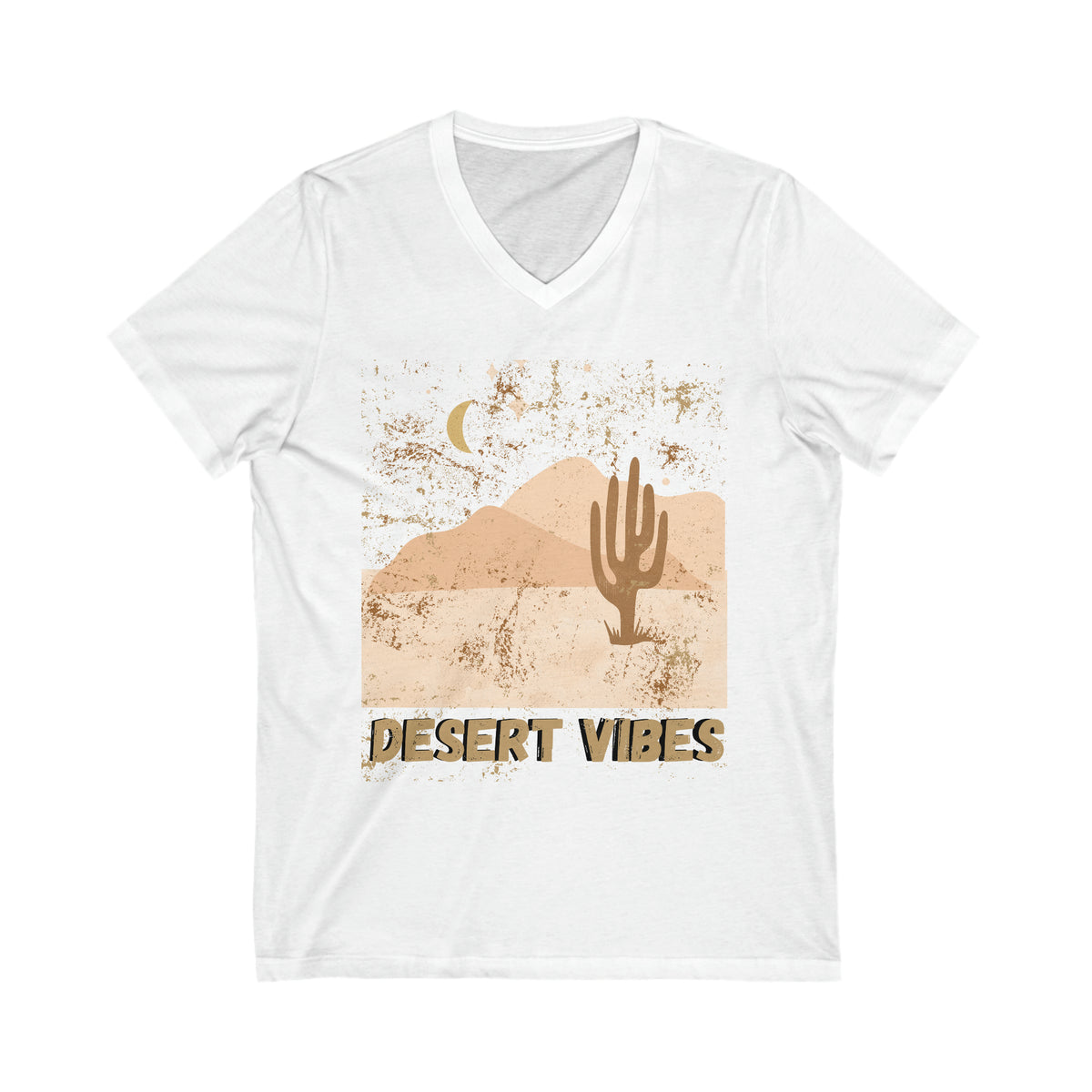 Desert Vibes Unisex Jersey Short Sleeve V-Neck Tee