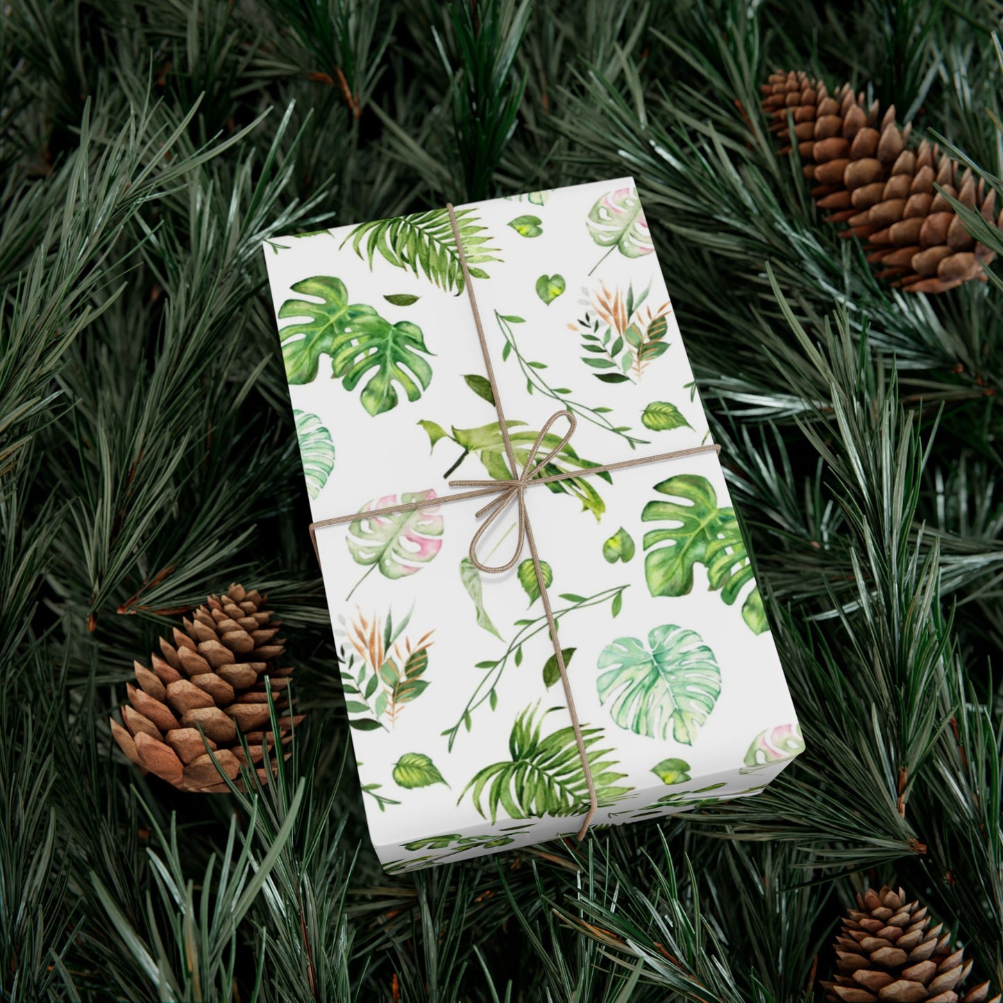 Botanical Monstera Gift Wrapping Paper (SVG Available)