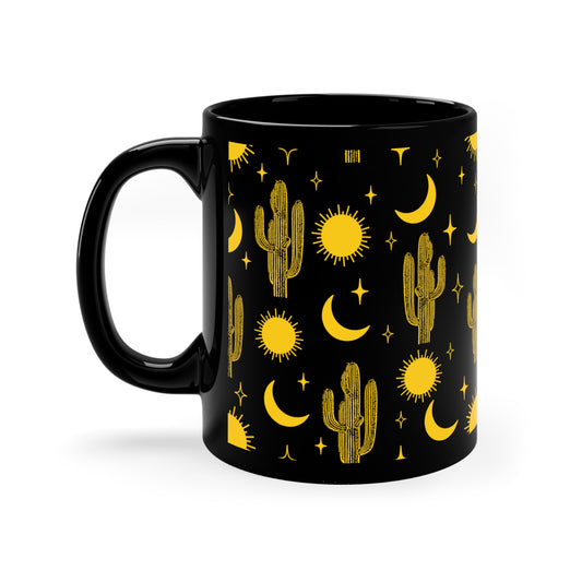 Desert Nights Black Mug 11oz