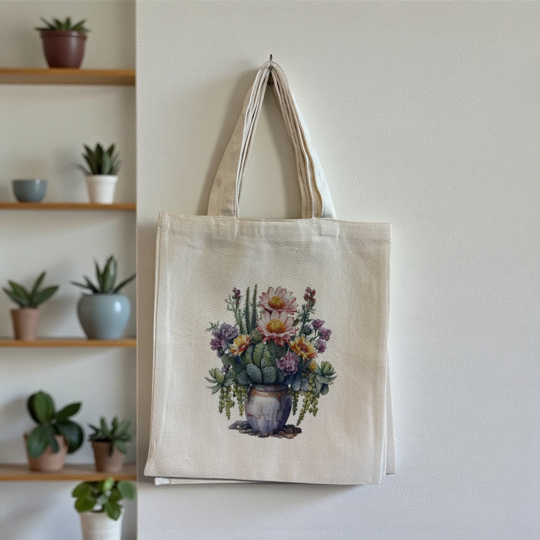 Cactus Canvas Totes