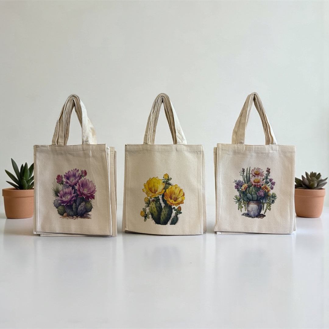 Cactus Canvas Market Tote