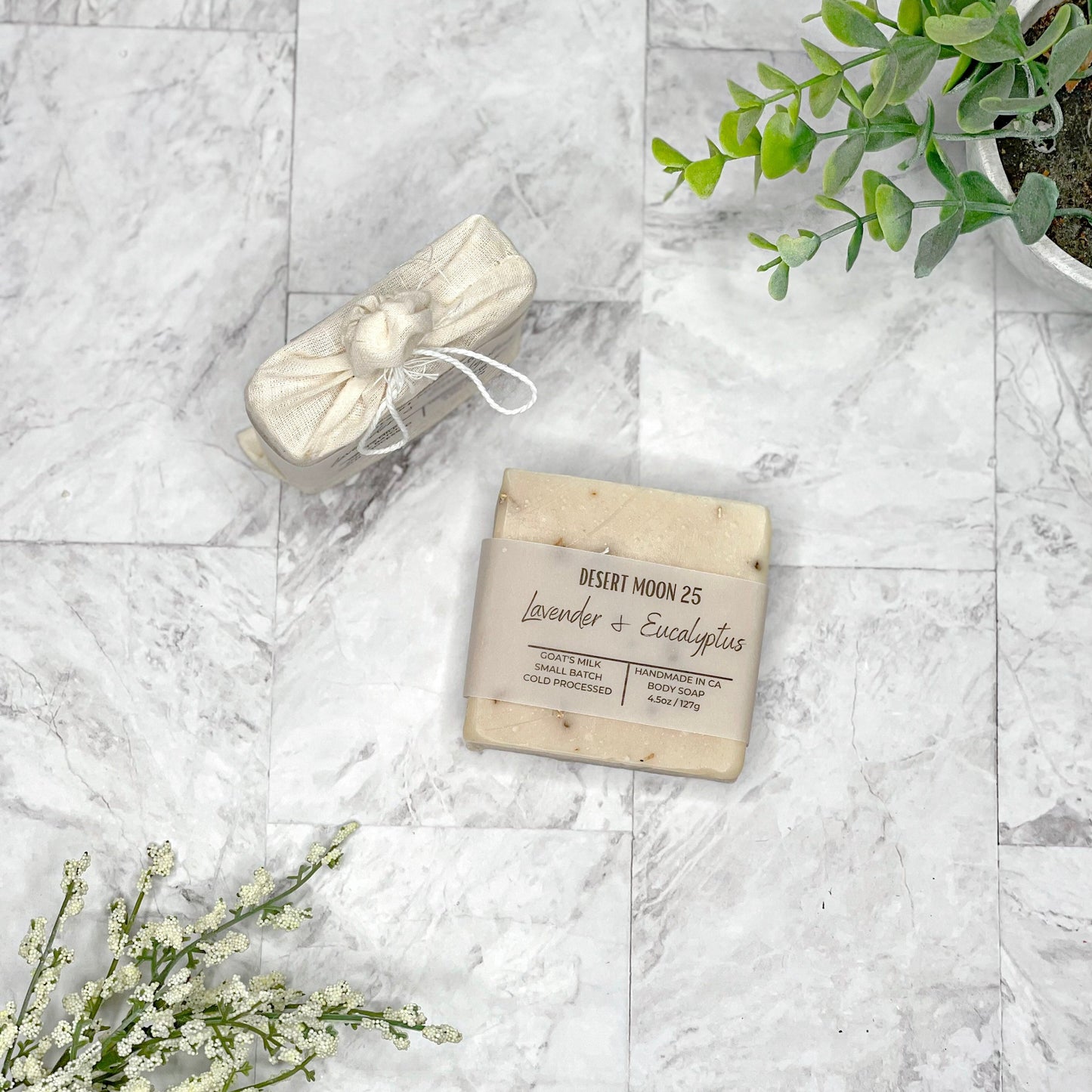 Lavender Eucalyptus Goat's Milk Bar Soap 4.5oz - Desert Moon 25