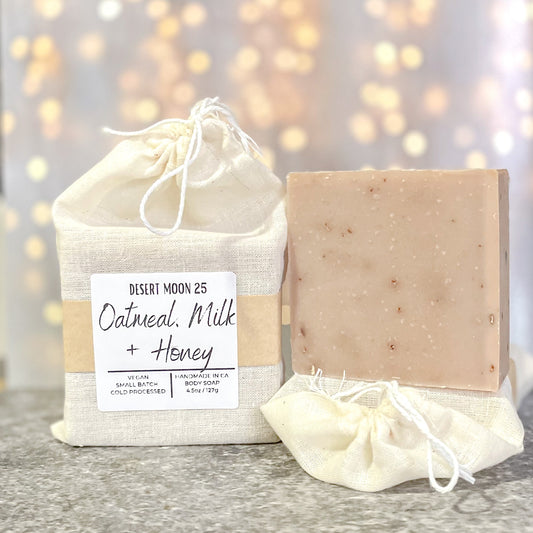 Oatmeal + Milk + Honey Bar Soap 4.5oz - Desert Moon 25