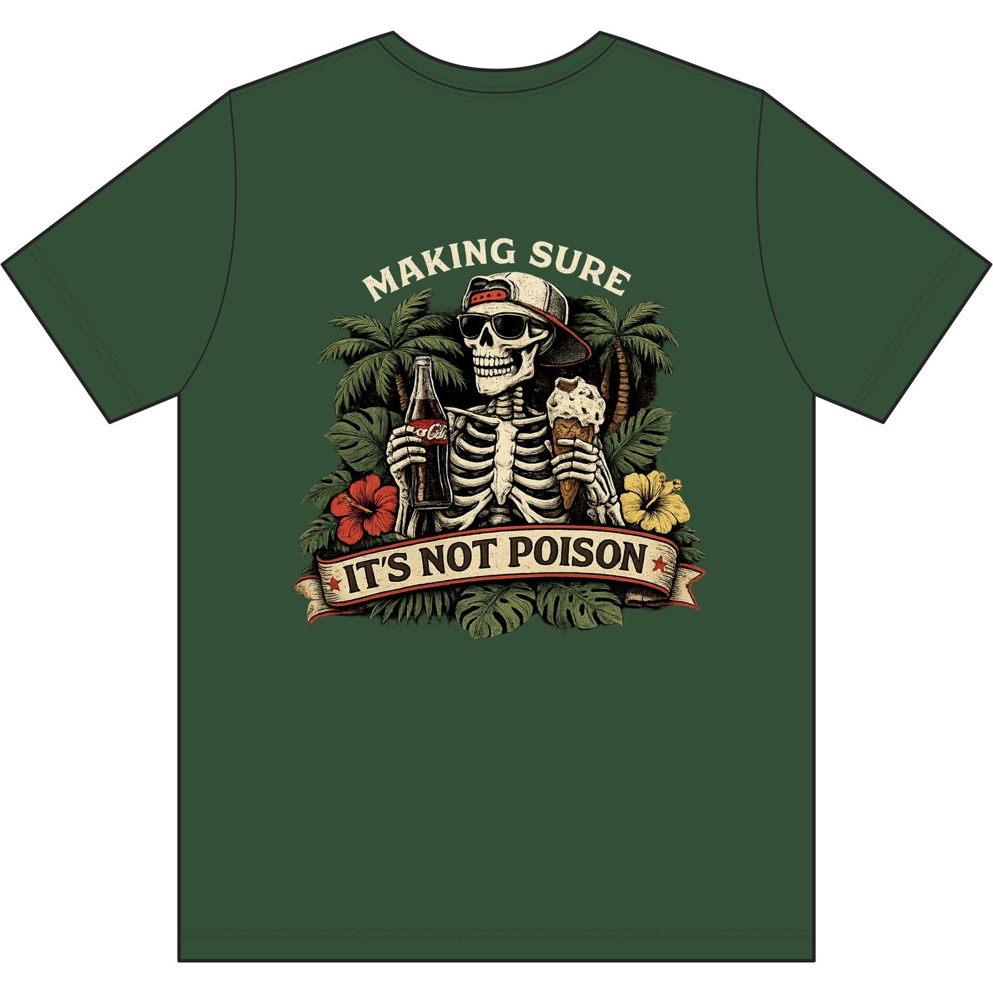 Skeleton Tee - 'Making Sure It's Not Poison' Skull T-Shirt