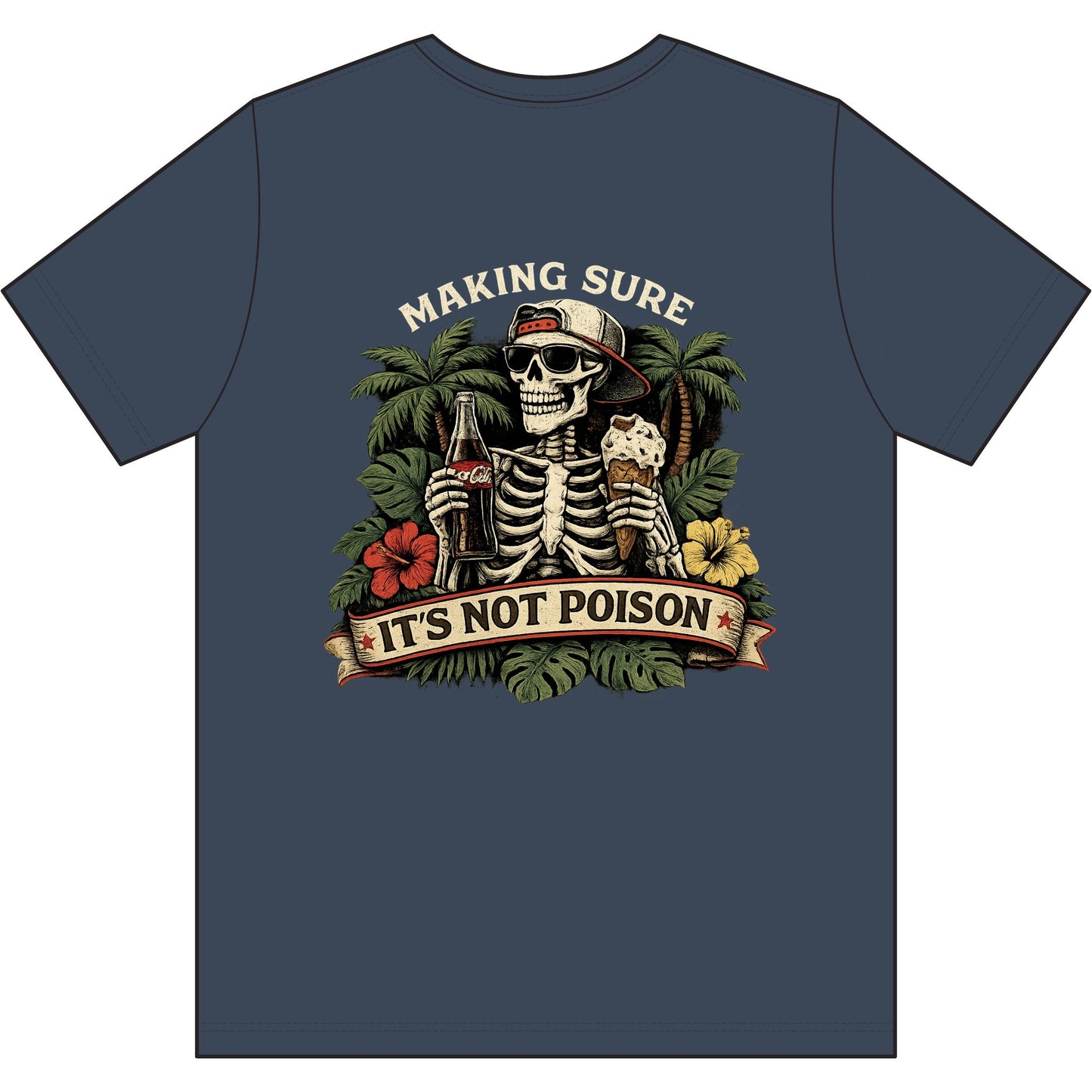 Skeleton Tee - 'Making Sure It's Not Poison' Skull T-Shirt