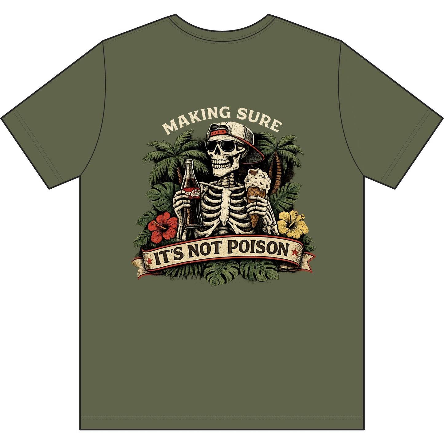 Skeleton Tee - 'Making Sure It's Not Poison' Skull T-Shirt