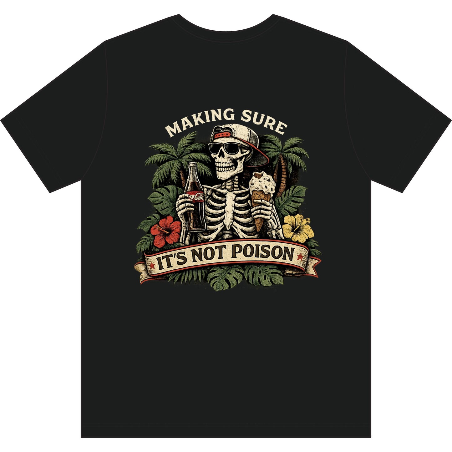 Skeleton Tee - 'Making Sure It's Not Poison' Skull T-Shirt