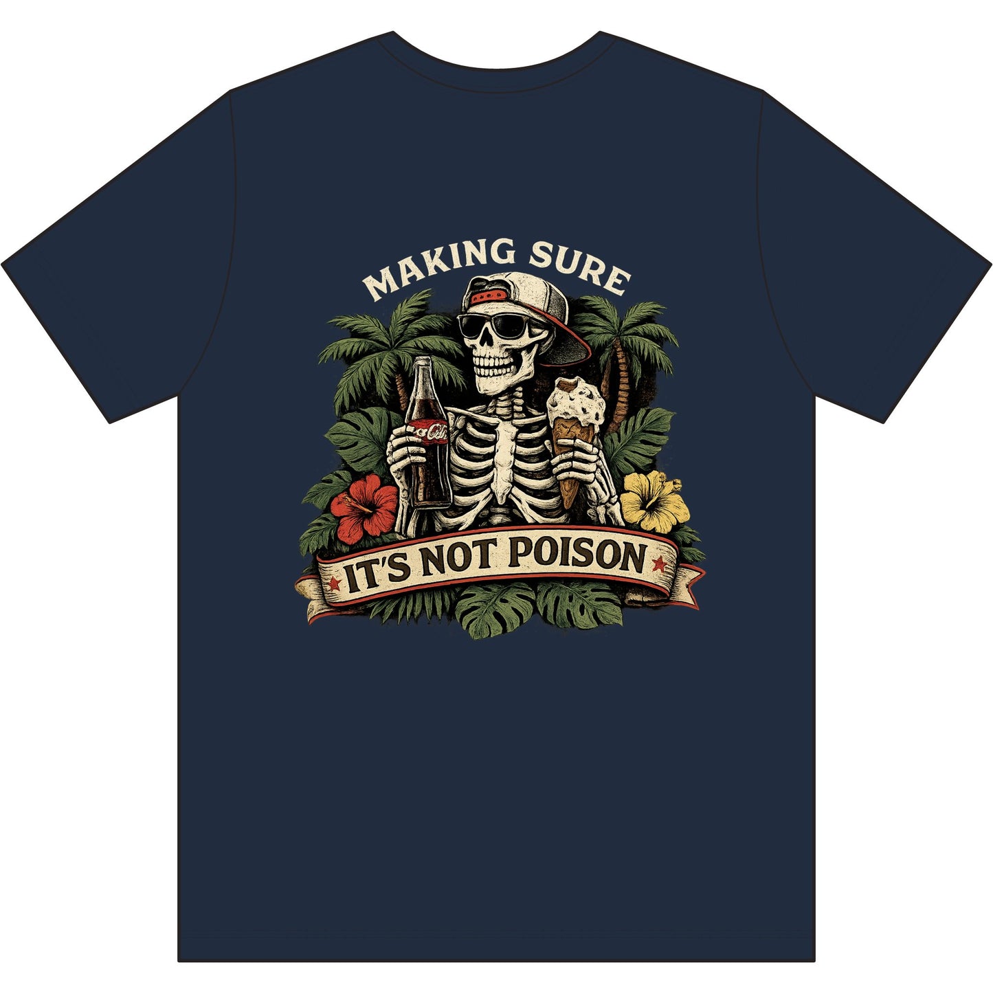 Skeleton Tee - 'Making Sure It's Not Poison' Skull T-Shirt
