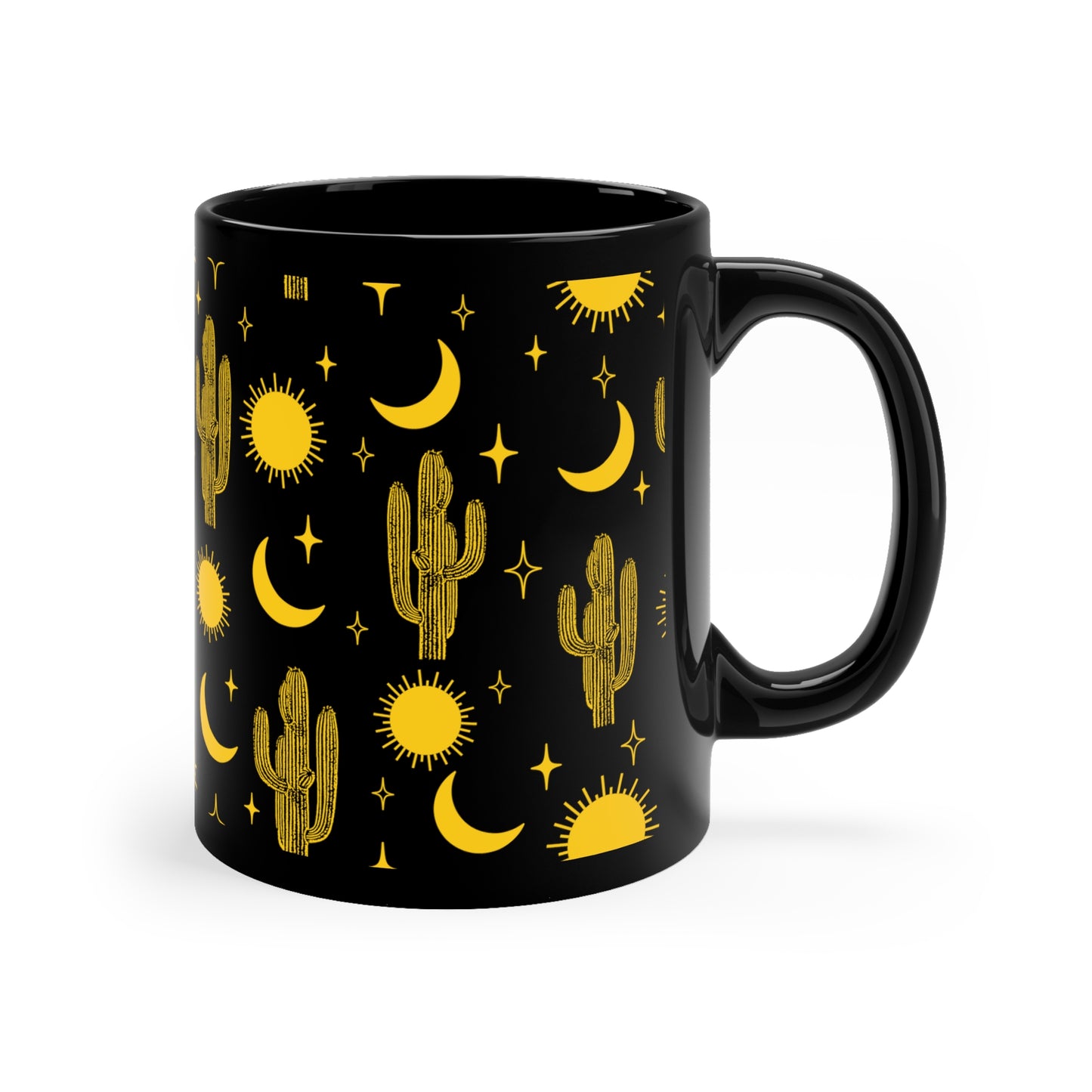 Desert Nights Black Mug 11oz