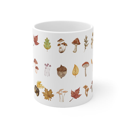 Mushrooms Ceramic Mug 11oz