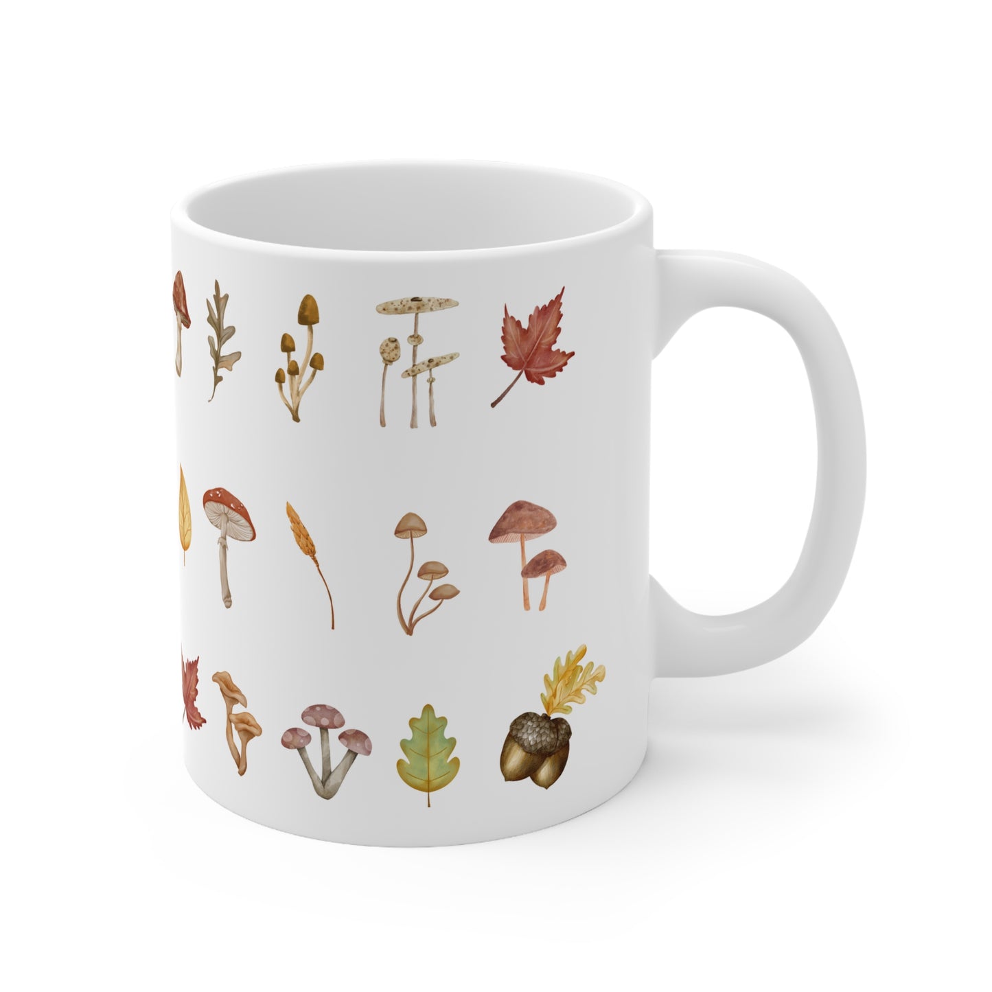 Mushrooms Ceramic Mug 11oz