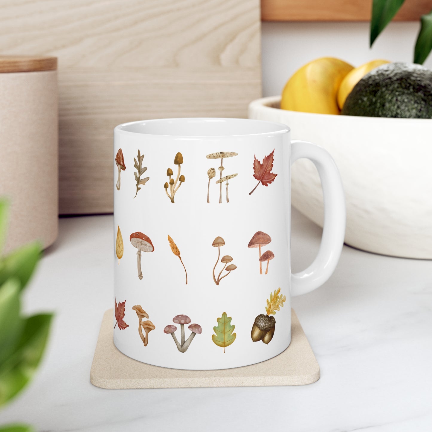 Mushrooms Ceramic Mug 11oz