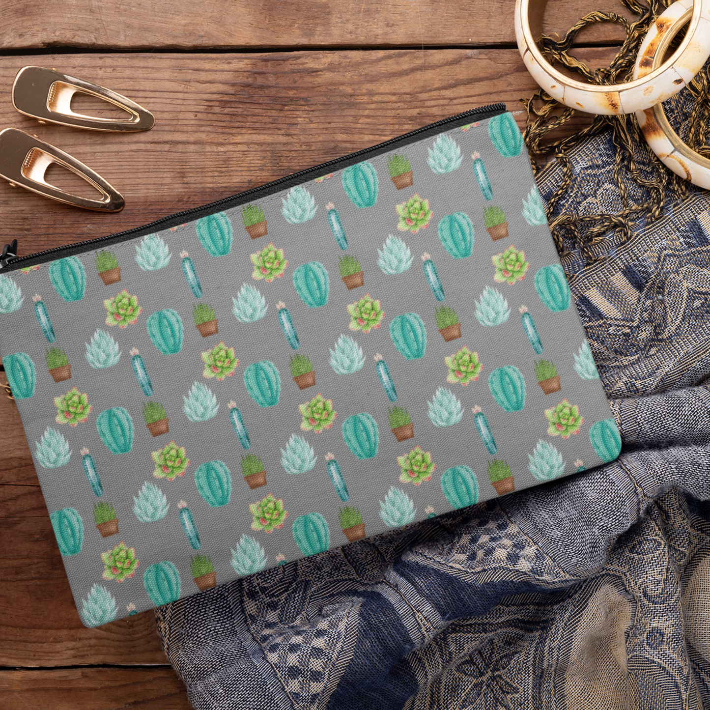 Succulent Cactus Pattern SVG