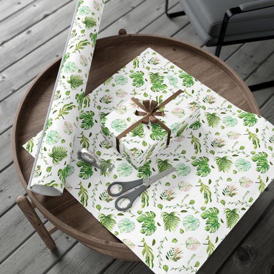 Botanical Monstera Gift Wrapping Paper (SVG Available)