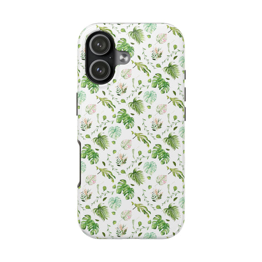 Botanical Monstera: Tough Phone Case — Green Botanical Protective Phone Cover