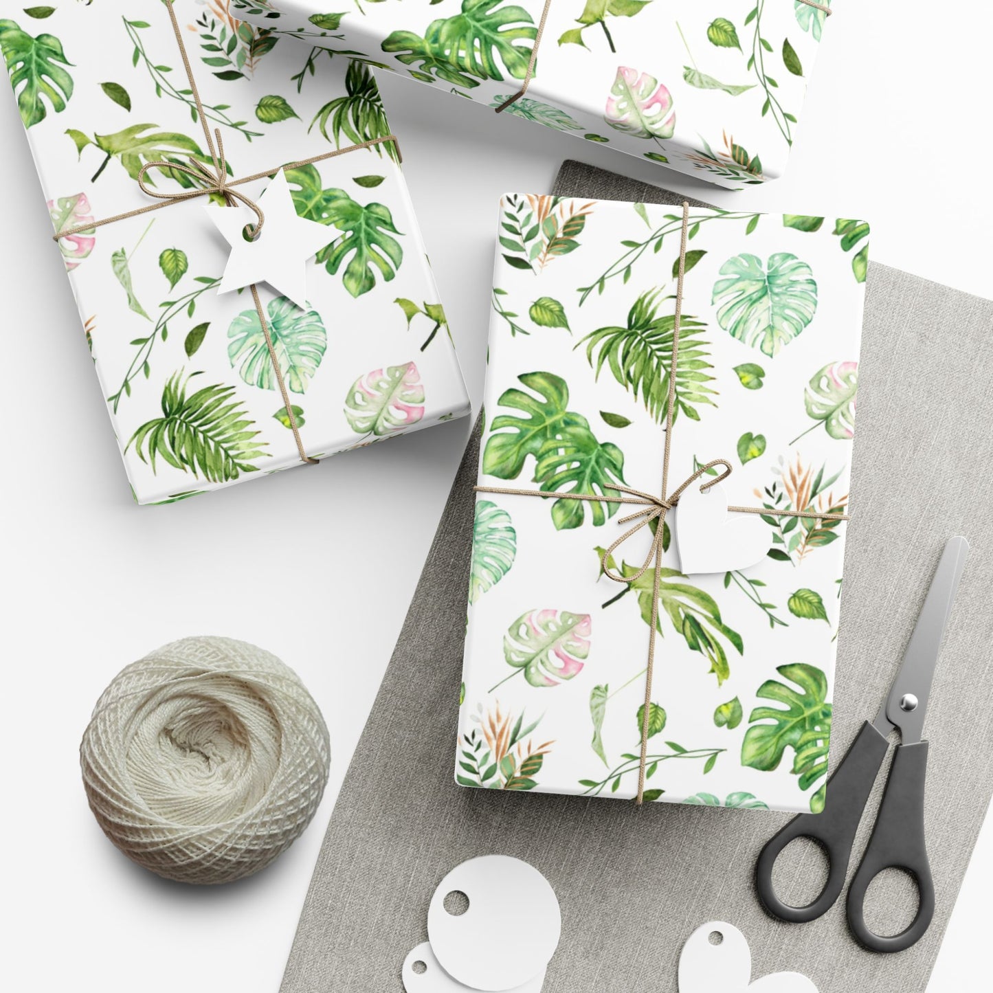Botanical Monstera Gift Wrapping Paper (SVG Available)