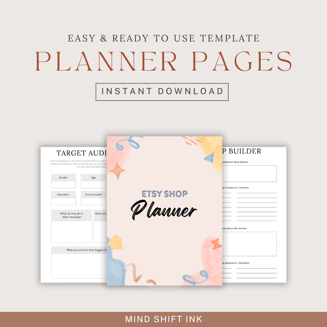 Etsy Shop Planner