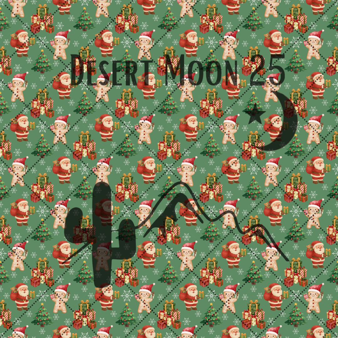 Christmas Santa & Gingerbread SVG