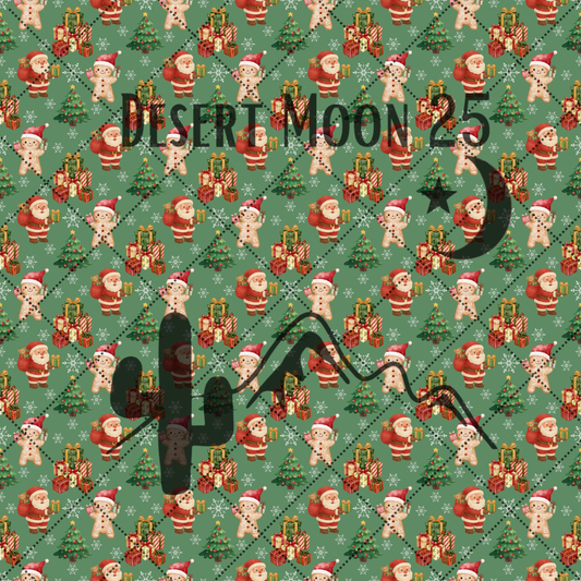 Christmas Santa & Gingerbread SVG