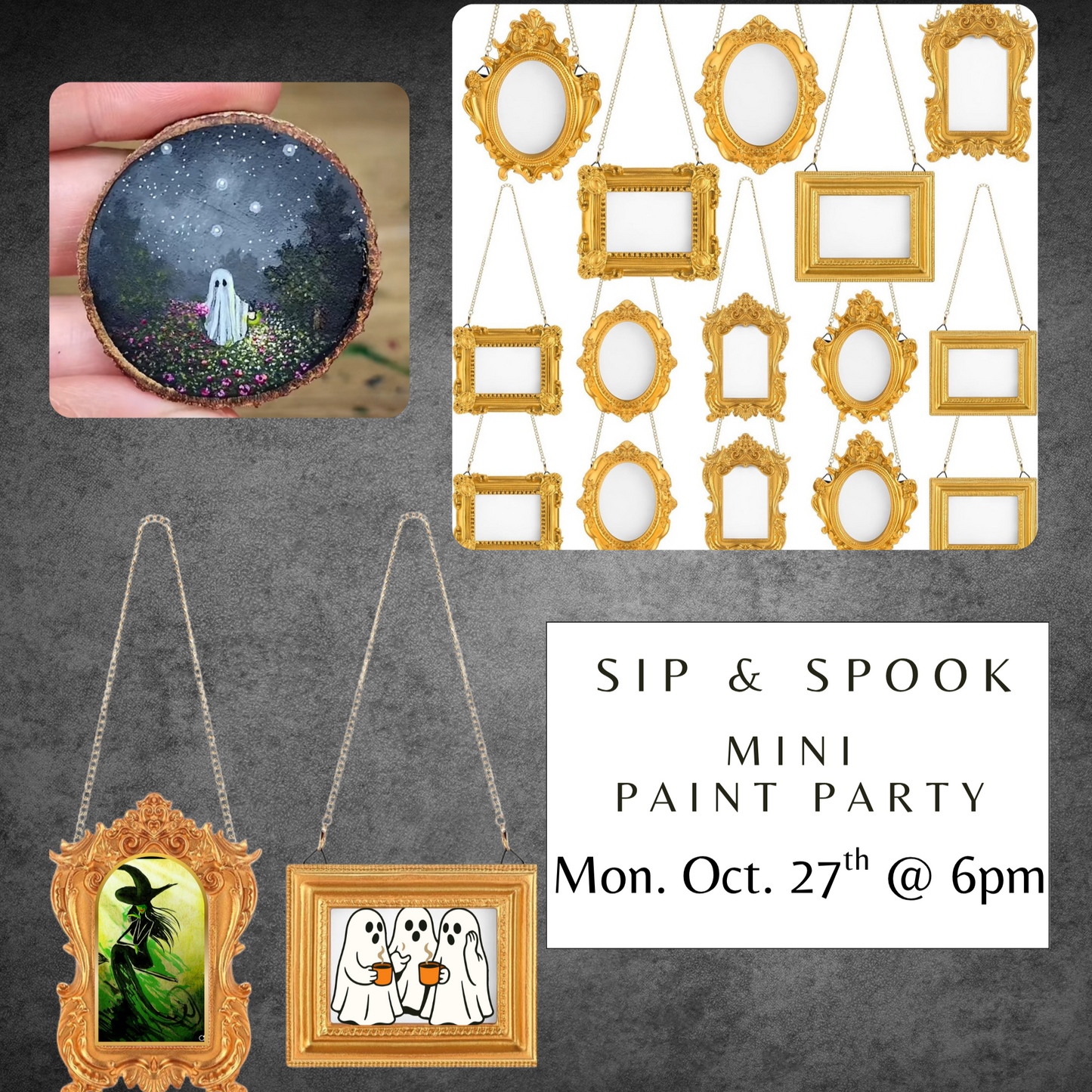 Sip & Spook: Mini Paint Party (Monday Oct 27)