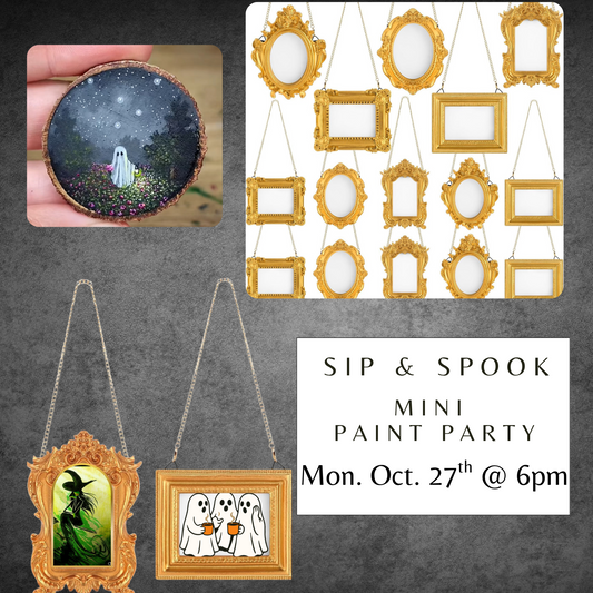 Sip & Spook: Mini Paint Party (Monday Oct 27)