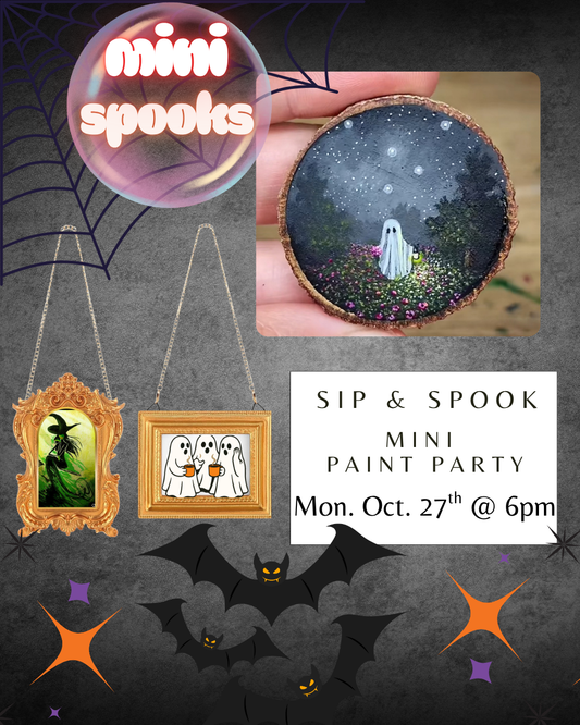 Sip & Spook: Mini Paint Party (Monday Oct 27)