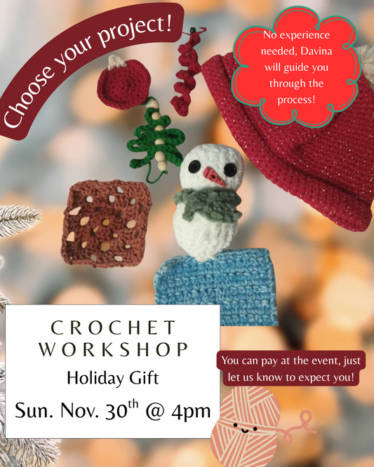 Crochet Workshop (Sunday Nov 30)