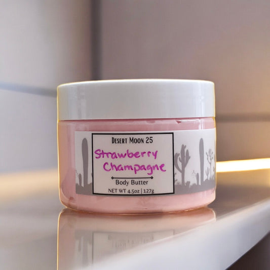 Strawberry Champagne Moisturizing Body Butter 4.5oz