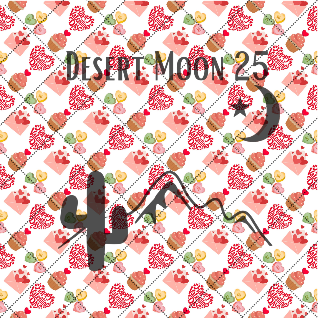 Valentine Cupcakes & Hearts SVG