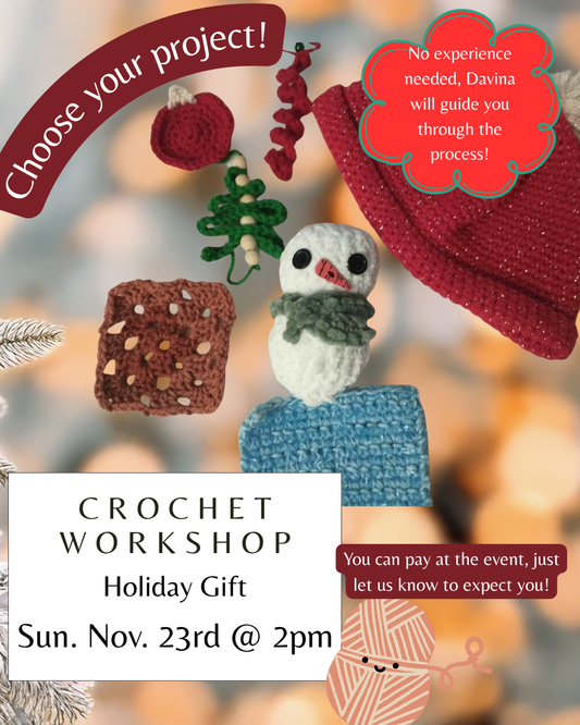 Crochet Workshop (Sunday Nov 23)