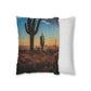 Desert Sunset Spun Polyester Square Pillow Case - Desert Moon 25