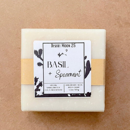 Basil & Spearmint Bar Soap 4.5 oz - Desert Moon 25