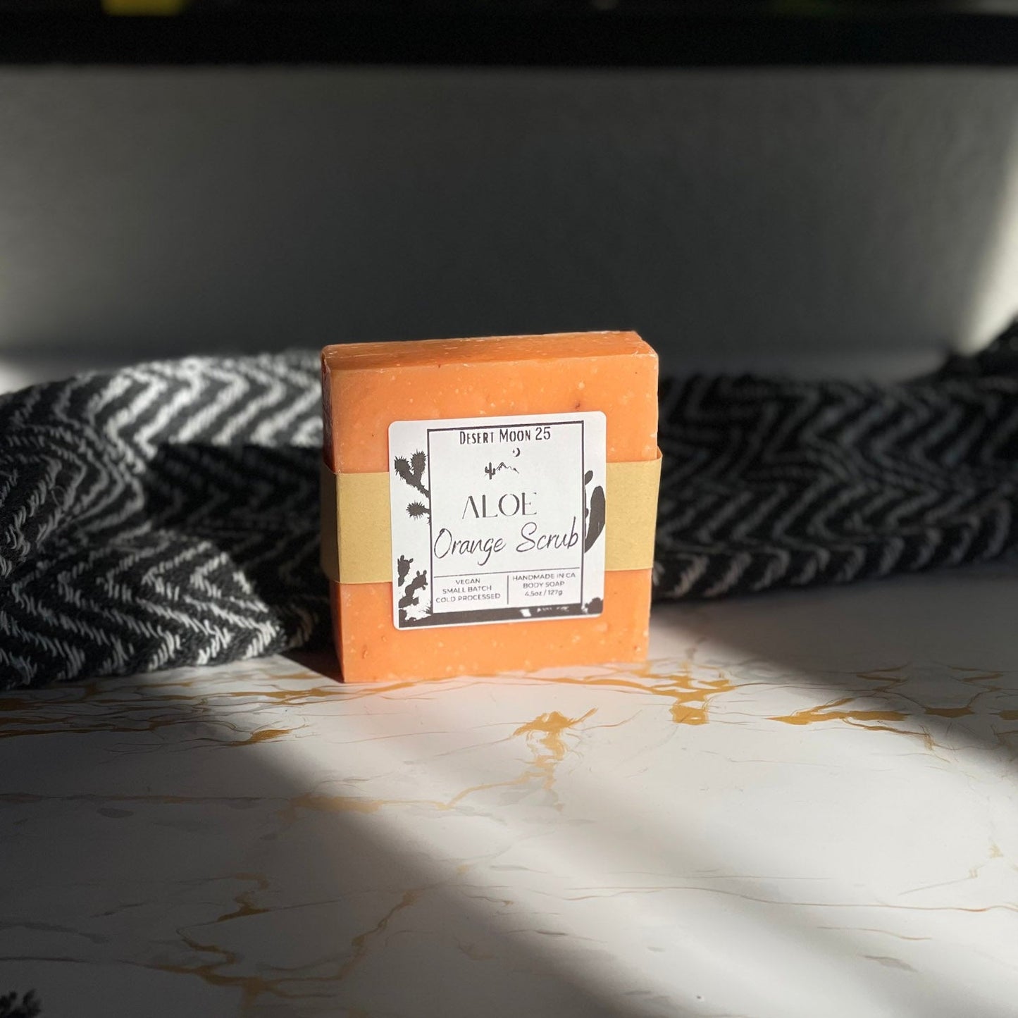 Aloe & Orange Scrub Bar Soap 4.5 oz - Desert Moon 25