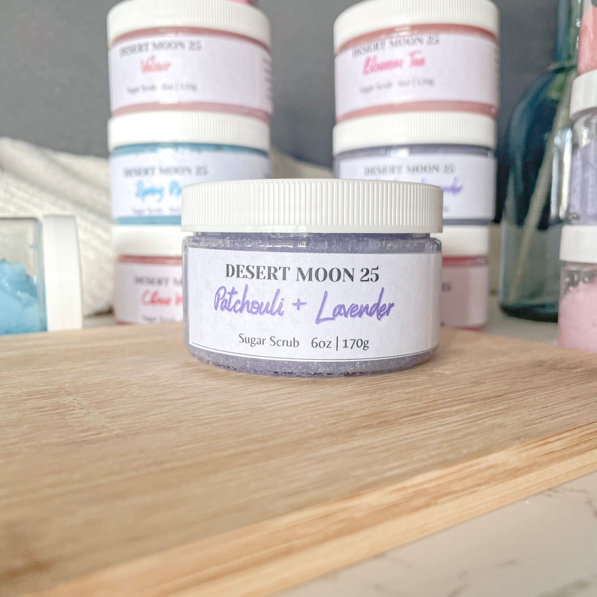 Patchouli + Lavender Sugar Scrub - Desert Moon 25