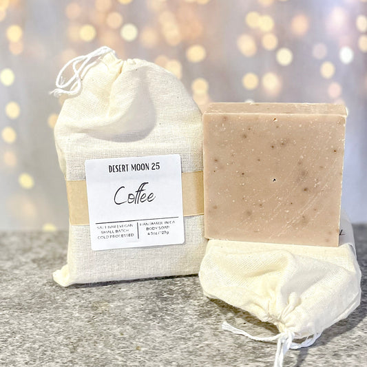 Coffee Scrub Bar Soap 4.5 oz - Desert Moon 25