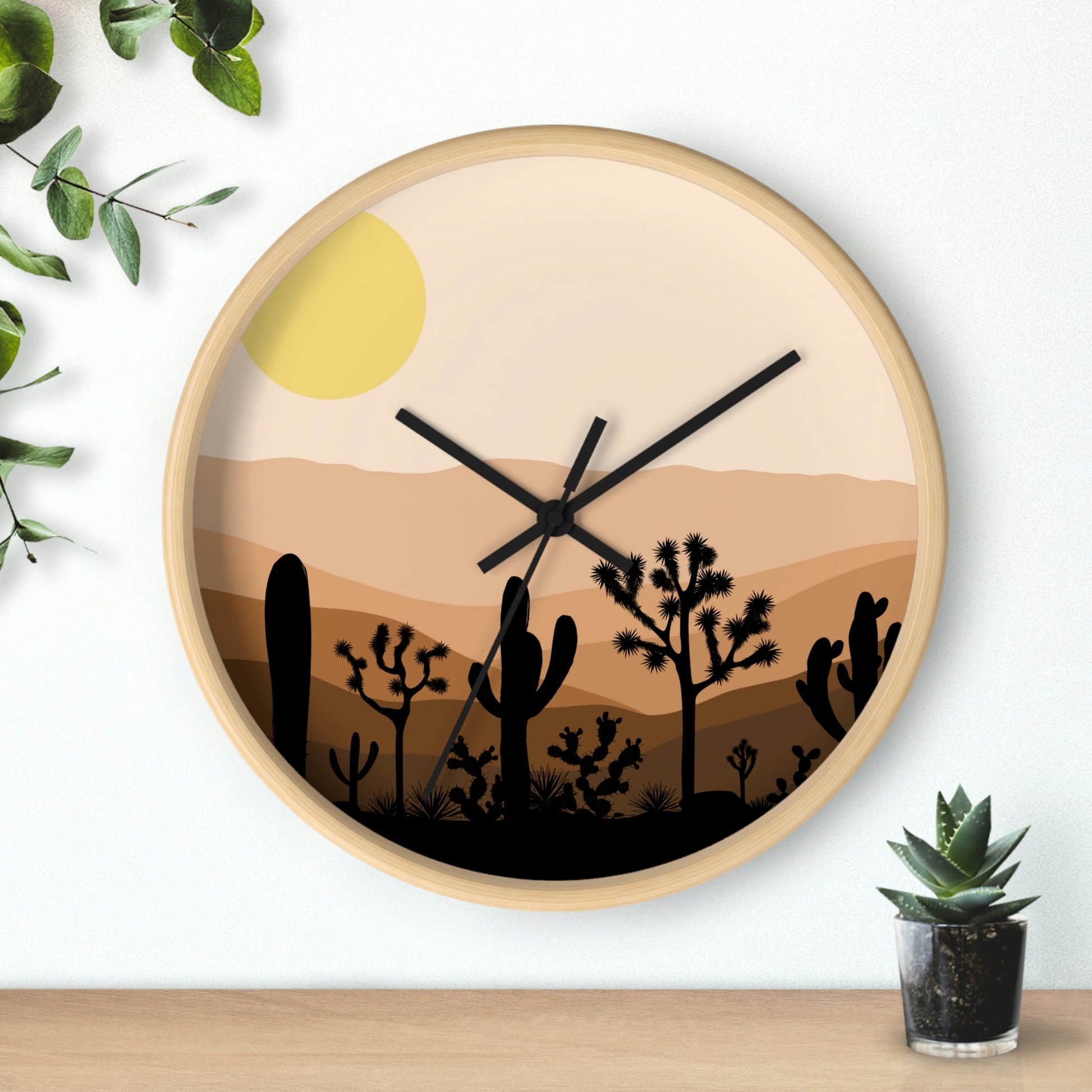 Desert Vibes Wall clock - Desert Moon 25