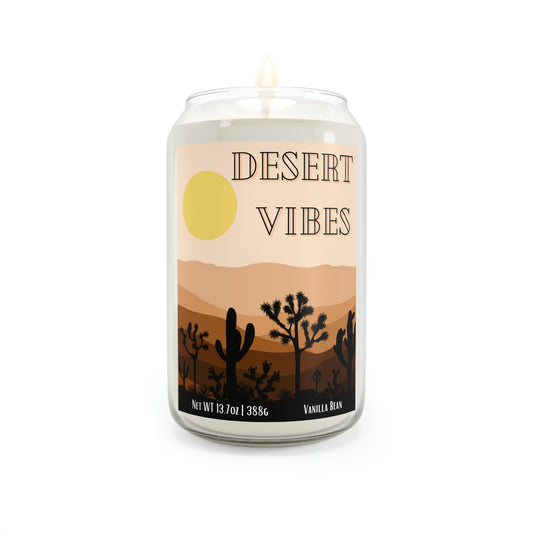 Desert Vibes Soy Scented Candle, 13.75oz (3 scents available) - Desert Moon 25